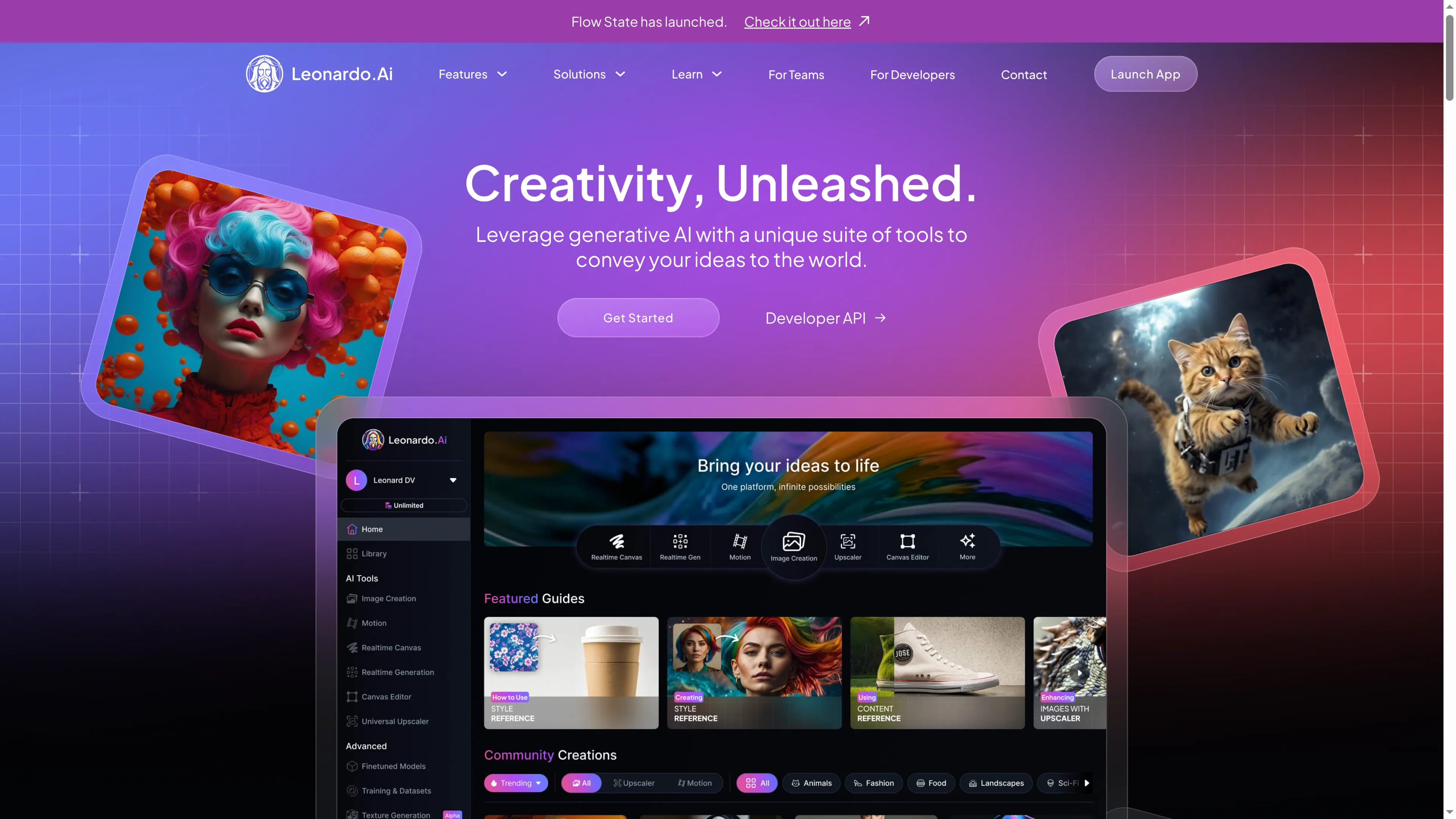 A picture of Leonardo AI