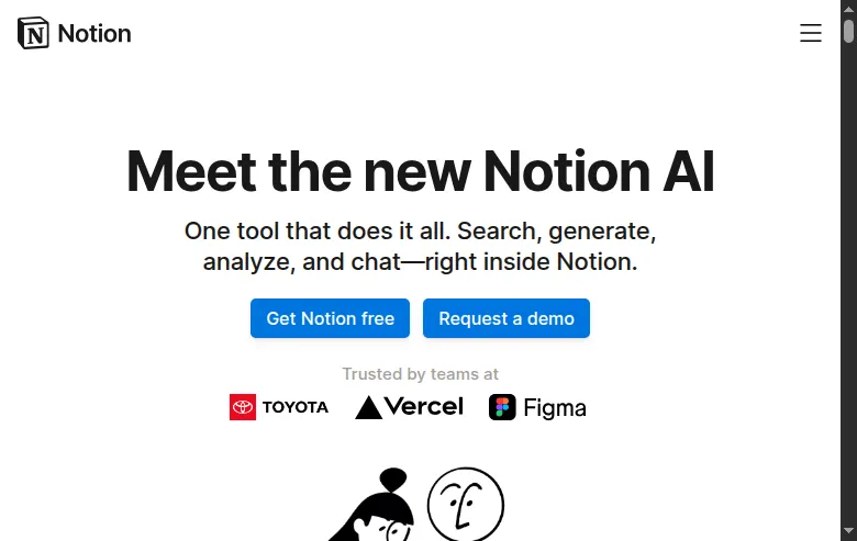 A picture of Notion AI