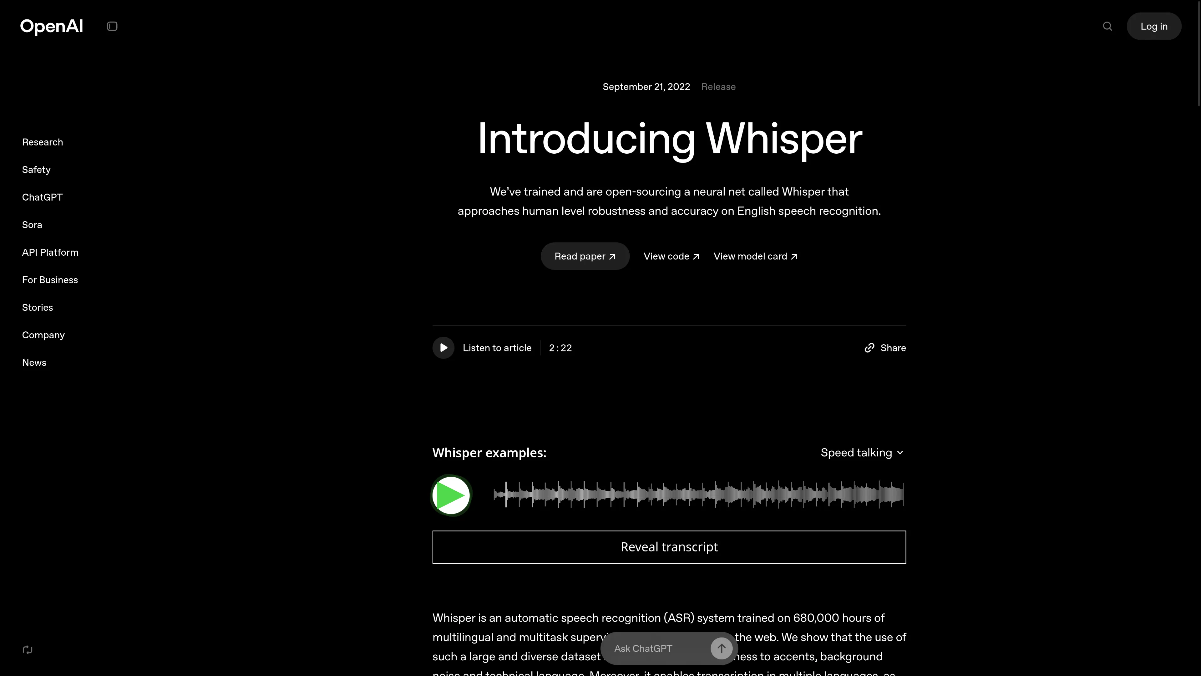 A picture of Whisper