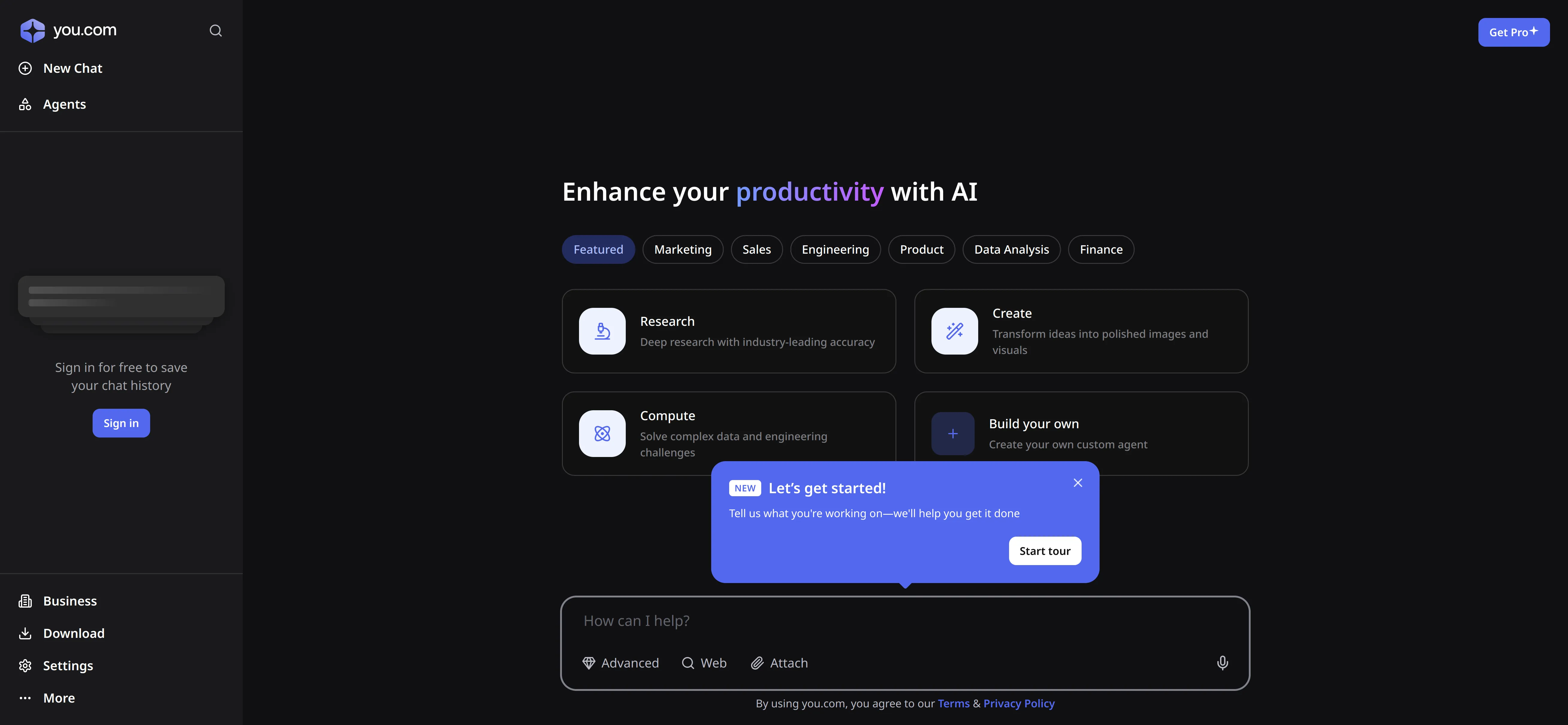 A picture of You.com